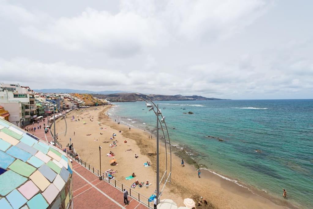 라스팔마스 Sunrise-Sunset Amazing Seaviews Las Canteras Beach 아파트 외부 사진